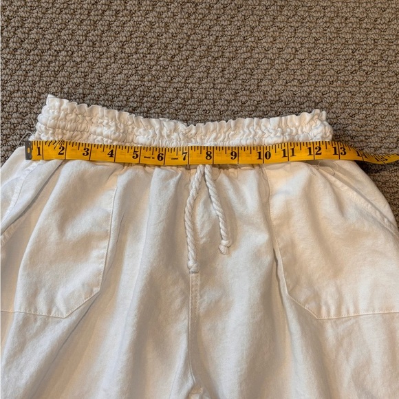 Ci Sono White Straight Leg Linen Pants Women’s Large - Picture 4 of 7